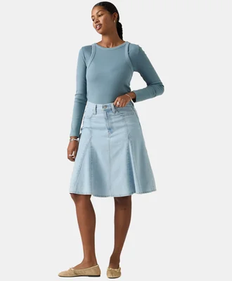 Falda Godet Knee Length Levi’s 005n8-0003