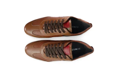 Zapato Formal Benissimo 2217 Café De Piel Para Hombre