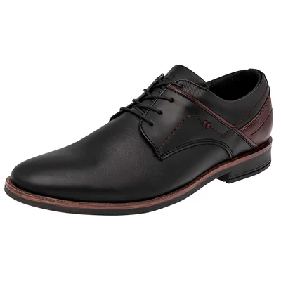 Zapato Vestir Negro Total Negro Caballero