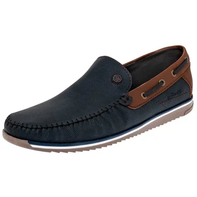 Zapato Casual Negro Total Azul Caballero