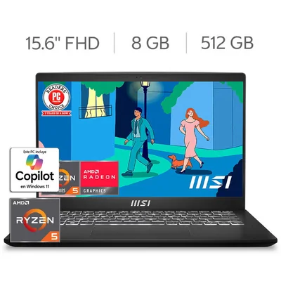 MSI Modern 15 Laptop 15.6" FHD AMD Ryzen 5 7430U 8GB 512GB SSD