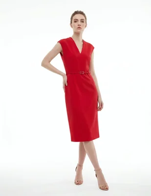 Vestido midi casual para mujer