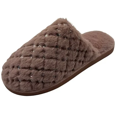 Pantufla Destalonada Rombos Comfort Fit By As Rosa para Mujer