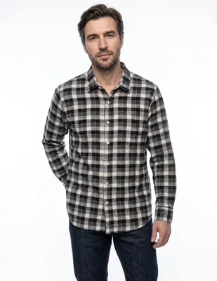 Camisa casual manga larga para hombre