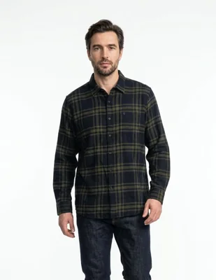 Camisa casual manga larga para hombre