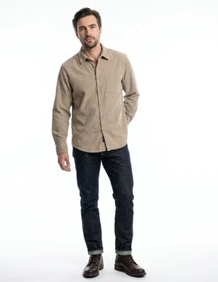 Camisa de pana para hombre