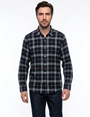 Camisa casual manga larga para hombre