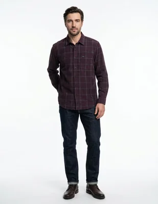 Camisa de pana para hombre