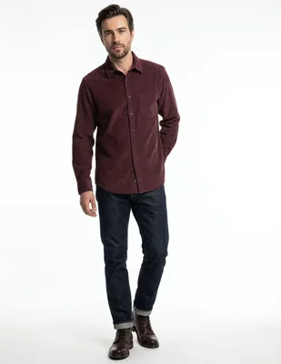 Camisa de pana para hombre