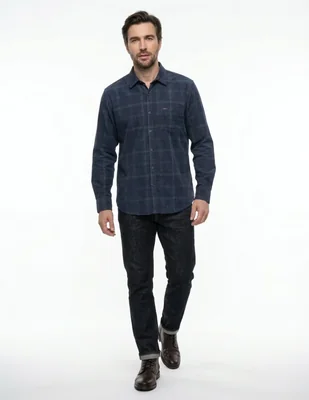 Camisa de pana para hombre