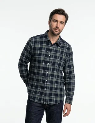 Camisa casual manga larga para hombre