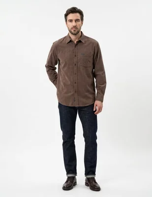 Camisa de pana para hombre
