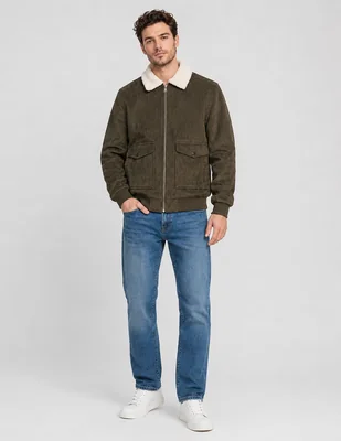 Chamarra bomber sherpa para hombre