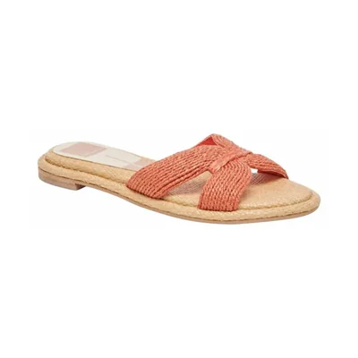 Sandalias Dolce Vita Atomic naranja rafia mujer