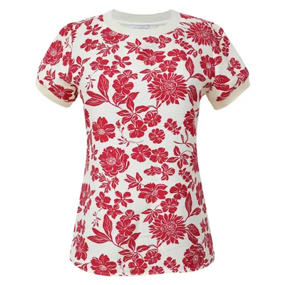 Blusa de Cuello Redondo con Estampado Floral para Mujer City Femme