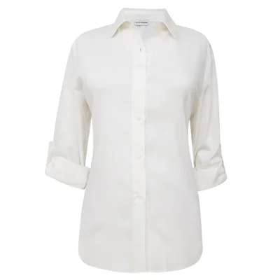 Blusa Fresca Camisera con Elevadores en Manga para Mujer City Femme