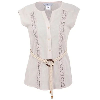 Blusa con Cinturón Delirium para Mujer