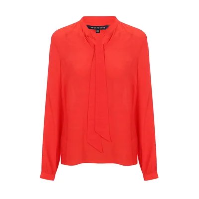 Blusa Lisa con Corbata  Apostrophe para Mujer