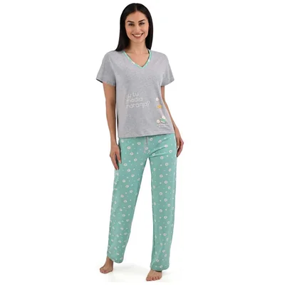 Pijama Pantalón Estampado Oso Sho Shi By Guitit para Mujer