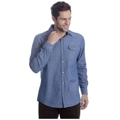 Camisa Regular Kenneth Cole Manga Larga para Hombre