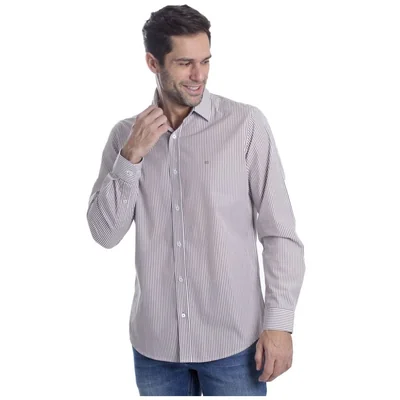 Camisa Regular Kenneth Cole Manga Larga para Hombre