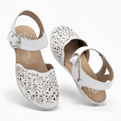 SANDALIA CASUAL PISO SEMIABIERTO Yondeer BLANCO 4130-2 MUJER