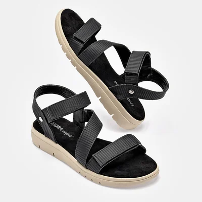 SANDALIA PISO ABIERTO MUJER Mora Confort COLETTE NEGRO