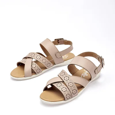 SANDALIA PISO ABIERTO NiÑA Yondeer 4131-2 BEIGE