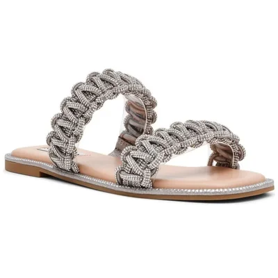 Sandalia Plana con Pedreria Steve Madden Nyss01S1751 Pl