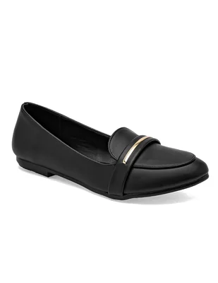 zapato mujer de piso color negro