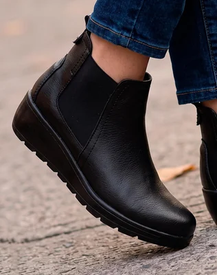 Botin Mujer Casual Negro Bon Wild 09604505
