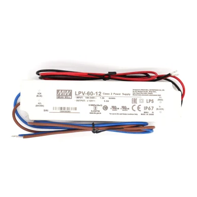 Fuente De Alimentación Mean Well Lp V-60-12 60 W 12 V Ip67 100-240 V - Venta Internacional.