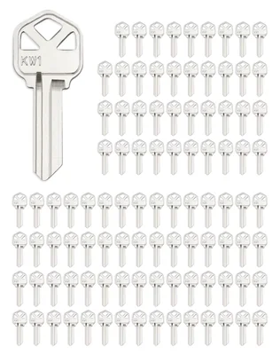 Juego De Llaves En Blanco Qwork Latón Compatible Kw1 100 Piezas - Venta Internacional.