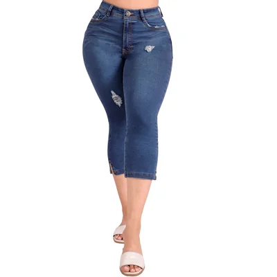 Jeans Capri Casual Mejora Tu Figura Sea Brazil Mujer