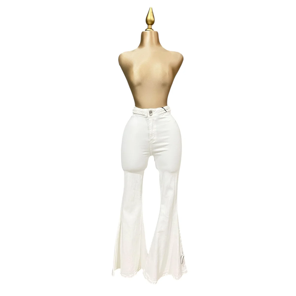 Pantalón Blanco Para Dama Lc