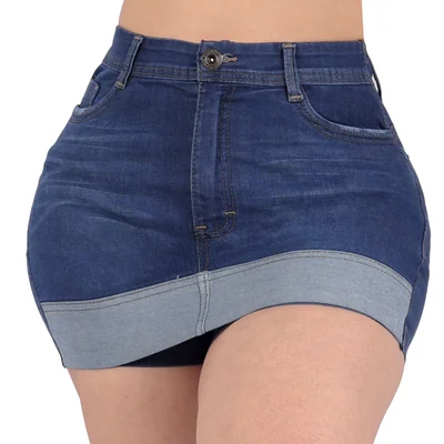 Short Falda Mezclilla Levanta Pompa Sea Brazil Mujer