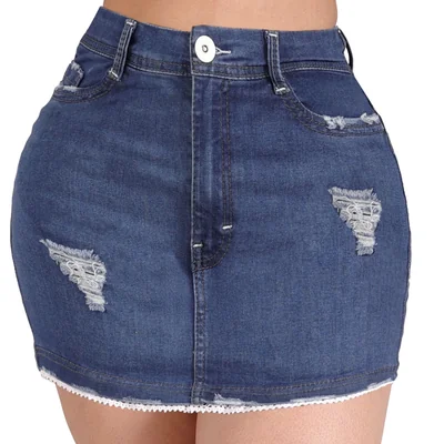 Falda Mezclilla Casual Sea Brazil Para Mujer