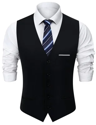 Chaleco Fashonal Negro Para Hombre 3xl - Venta Internacional.