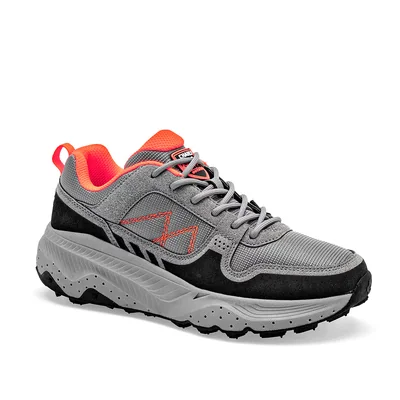 Charly Tenis Hiking Gris Negro Para Mujer