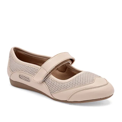 Lady One Tenis Flat Beige Para Mujer
