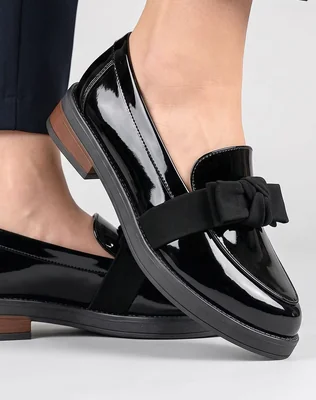 Zapato Mocasín Vestir Tacón Lady One 08604004 Negro Mujer