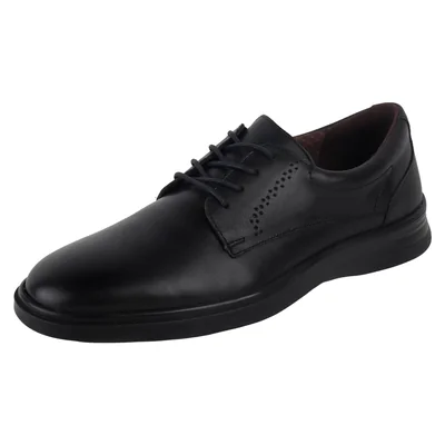 Zapatos Formales De Piel Con Diseño Liso Con Perforaciones Flexi Para Hombre