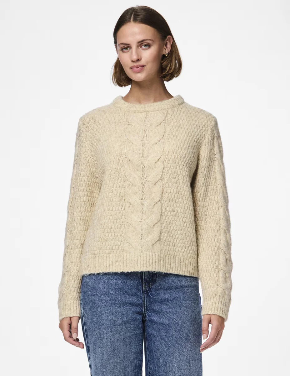 Suéter cuello redondo para mujer