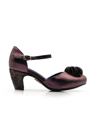 Zapatilla de piel