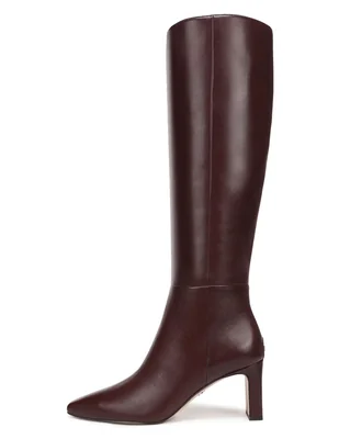 Bota abajo de la rodilla sylvia de piel para mujer