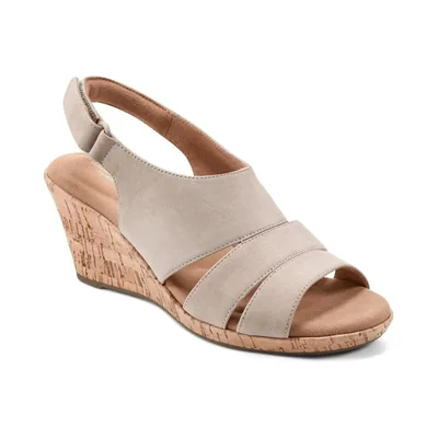 Sandalias Rockport Briah Sling taupe nobuck mujer