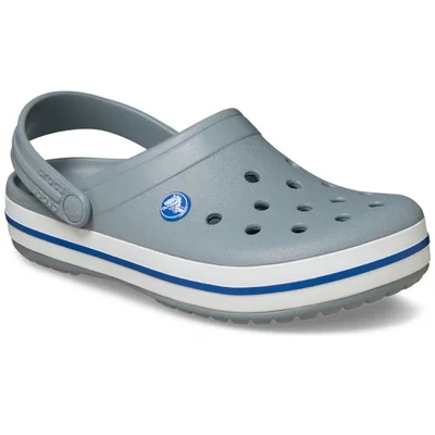 Sandalia Estilo Sueco Crocs Crocband Gum Clog Gris para Hombre