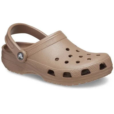Sandalia Estilo Sueco Crocs Classic Clog Café para Hombre