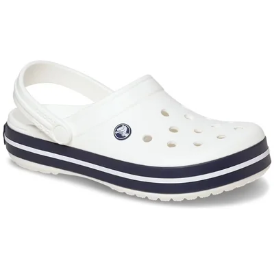Sandalia Estilo Sueco Crocs Crocband Blanco para Hombre