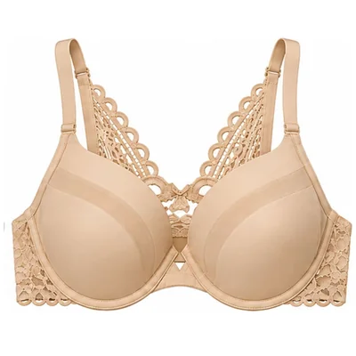 T-Shirt Bra Encaje en Espalda Vicky Form para Mujer